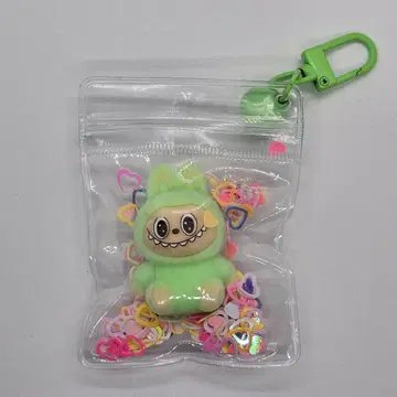 라부부 LABUBU 옐로우 그린 키링