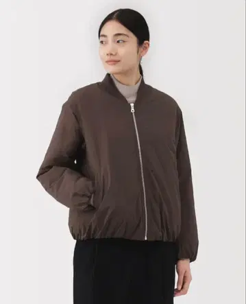 무인양품 여성 후와리 충전솜 블루종 M