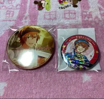 아이돌 마스터 SideM 캔뱃지 2개 세트 와카사토 하루나