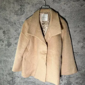 스타일 울 코트 베이지 도쿄스타일 무스탕