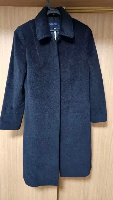 CHEZ TOI 블랙 롱 코트