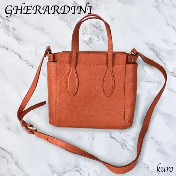 GHERARDINI 게라르디니 2way 핸드백 오렌지