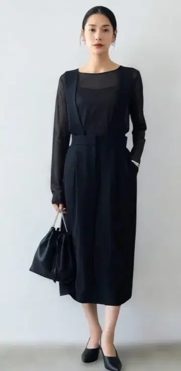 ICB 오버롤 스커트