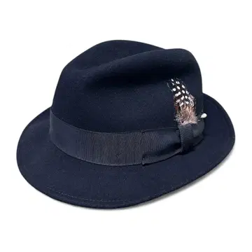 Bohemians 보헤미안즈 블랙 L 울 펠트햇 깃털 포함