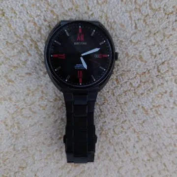 RICOH 아날로그 손목시계 블랙 리코 솔라