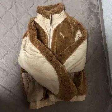 PUMA 플리스 자켓 베이지/브라운 A4