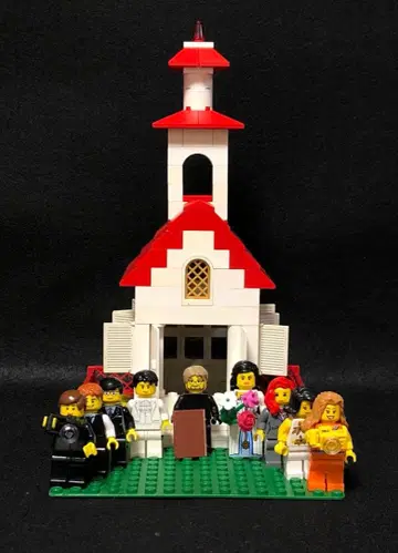 레고 (LEGO) 정품 오리지널 작품 교회 결혼식 미니 피규어
