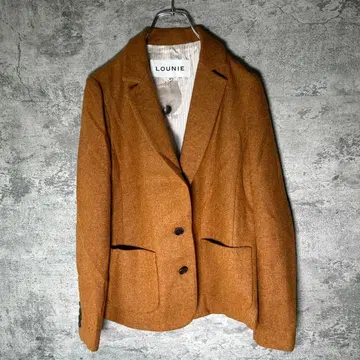 LOUNIE 루니 테일러드 자켓 울 자켓 브라운