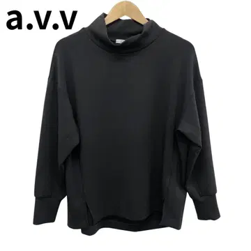 a.v.v 블랙 터틀넥 맨투맨 스트릿 스타일 아메카지풍 L