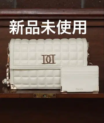 Darich 초콜릿 퀼트 백 & 가죽 카드 케이스