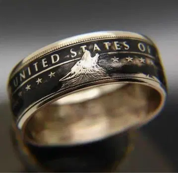 빈티지 구제 의류 반지