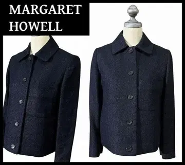 정가 65100엔 마가렛호웰 린넨 트위드 자켓 네이비 S