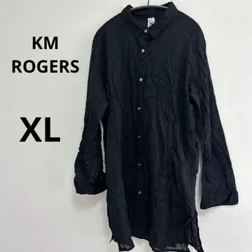 KM ROGERS 블랙 셔츠 XL 튜닉 블랙