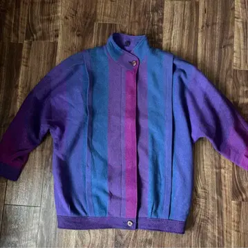 60s 70s 아일랜드제 빈티지 울 디자인 자켓 레어