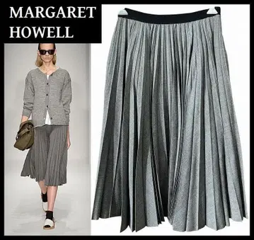 정가 58320엔 마가렛호웰 아코디언 플리츠 스커트 S