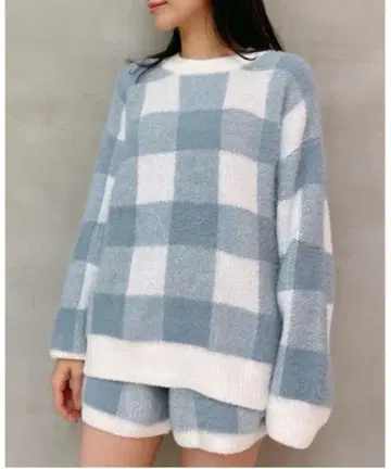 젤라또피케 깅엄 체크 풀오버