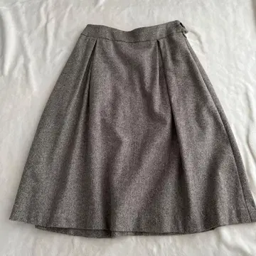 멜로즈 플레어 스커트 울 브라운 L 사이즈