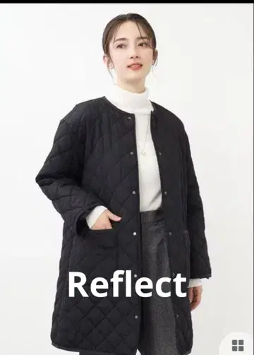 리플렉트 reflect 베이직 퀼트 코트 블랙 9호 M 루즈핏