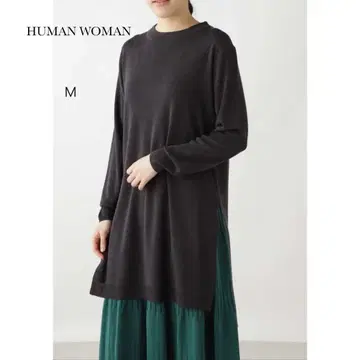HUMAN WOMAN 울 믹스 니트 M