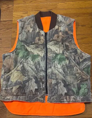 리얼트리 패턴 지퍼 베스트