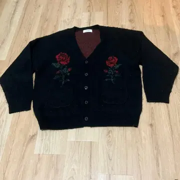 [ ACLENT ] 로즈 니트 가디건