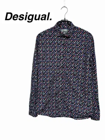 Desigual 데시구알 오버 사이즈 올 패턴 긴팔 셔츠 M