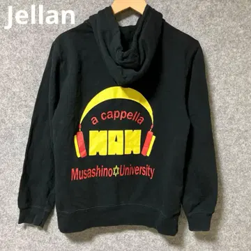 Jellan 아카펠라 MAN 캐주얼 블랙 후드티 지퍼 포함