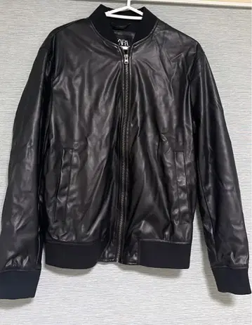 ZARA 인조 가죽 블루종 블랙 S 사이즈