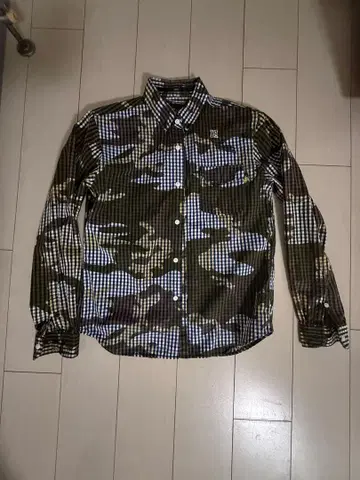 HBNS 하바노스 깅엄 체크 카모플라쥬 긴팔 셔츠