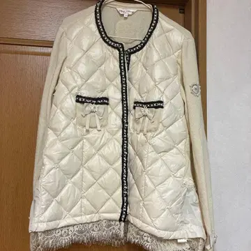 슈퍼 뷰티 아이보리 노카라 자켓 44