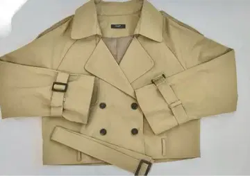 basement 트렌치 자켓 코트 베이지 숏 트렌치