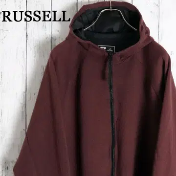 RUSSELL 러셀 집업 후디 퓨전 니트 후드티
