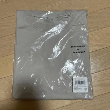 STARBUCKS PEANUTS 콜라보 T셔츠 L-XL 그레이