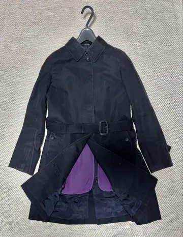 100년 코트 여성용 네이비 38 사이즈 스프링 코트