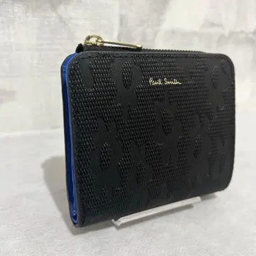 [ 미사용급 ] Paul Smith 접이식 지갑 L자 지퍼 꽃무늬