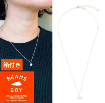 BEAMS BOY 펄 디자인 목걸이