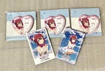 러브 라이브 하트형 캔뱃지 배치 모리 판타지 한정판 쿠로사와 루비