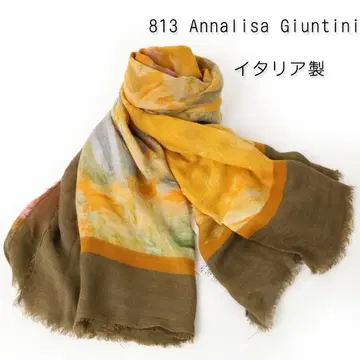 442 새상품 813 Annalisa giuntini 대형 스톨 머플러