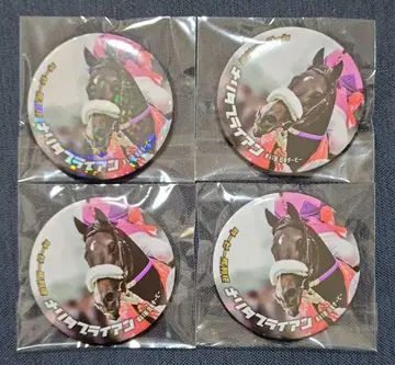 더비마 열전 복권 트레이딩 캔뱃지 나리타 타이쿤 4개