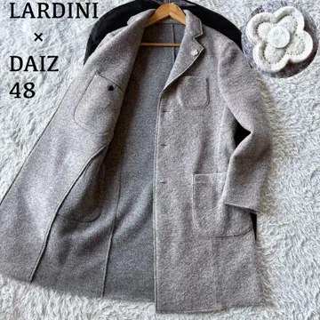 새상품급 라르디니 DAIZ 콜라보 체스터 코트 부토니에르 48