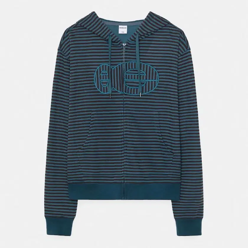 トップス enzoblues Zip-Up Hooded ENZOBLUES Striped Zip-up Hoodie (Blue) #엔조블루스 on Bunjang
