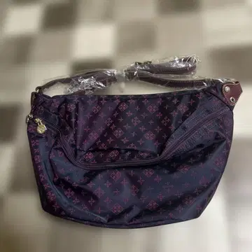 러셋 다크 퍼플 숄더백 나일론제 미사용품