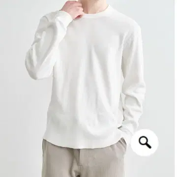 threedots 수피마 베어 와플 맨투맨