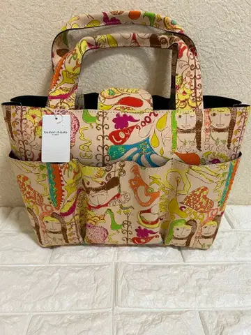 츠모리치사토 컷오프 툴 백 베이지