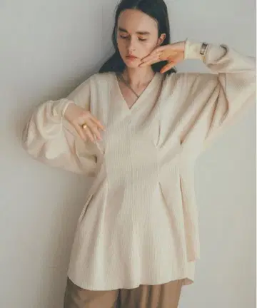 CLANE SHAPE LINE HEAVY RIB TOPS