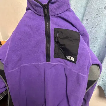 플리스 자켓 퍼플 하이