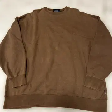 GALACTIKA 무지 맨투맨 브라운 XL 빅 루즈 90s 스트릿