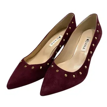 컨디션 최상 다이애나 (22.5) 펌프스 스터드 스틸레토 스웨이드