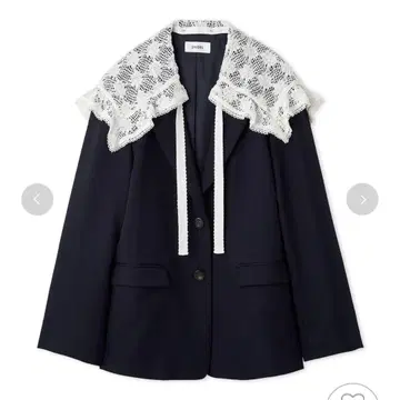 [ SNIDEL ] 레이스 칼라 테일러드 자켓