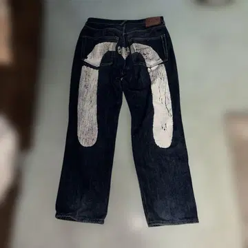 Evisu 스타일 빅 갈매기 페인트 데님